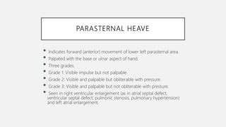 left parasternal heave causes.